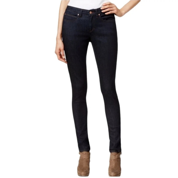 Eileen Fisher Organic Cotton Dark Wash Skinny Jeans 6 - Picture 1 of 14